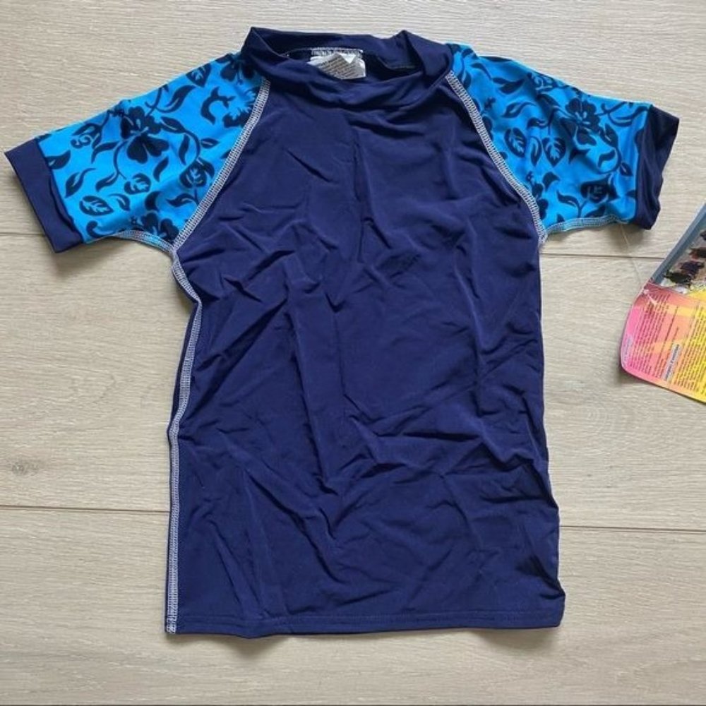 Radicol Skins Blue Short Sleeve Rash Guard - 2